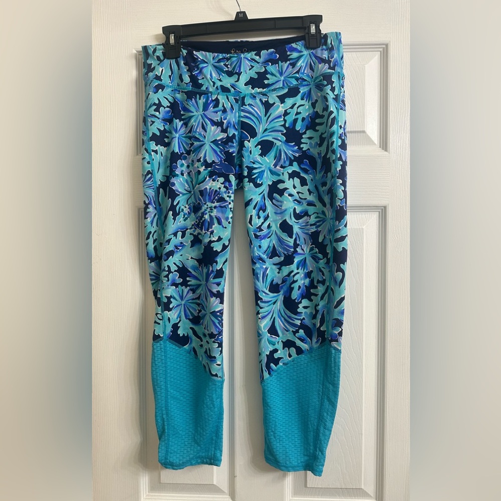 Floral Blue and Teal Leggings